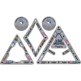 Accu-Rack Outsville Billiards Template Set (Solo, Diamond 9 & Pro 10) - Grey