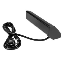 2-Way Socket with 2 USB for Kitchen and Office Black - Corner Socket Made of High-Quality Plastic Ideal for Worktop or Desk, as a Table Socket or Undermount Socket Kitchen Socket