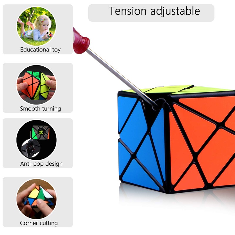 Maomaoyu Axis Cube Transformer Magic Cube 3D Puzzle Twist Brain