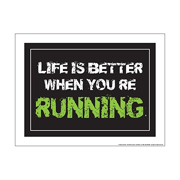 Fitnus Chart Series Life is Better When Your Running 18"