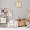 Foxtop Kids Wall Clock, Learning Clock Without Ticking Noises,12 Inch