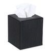 Sumnacon PU Leather Tissue Box Cover Modern Square Tissue Box