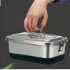 [EFFORTS] Stainless Steel Lunch Box, 1-Tier, 2-Layer, 2/3 Minute Stainless