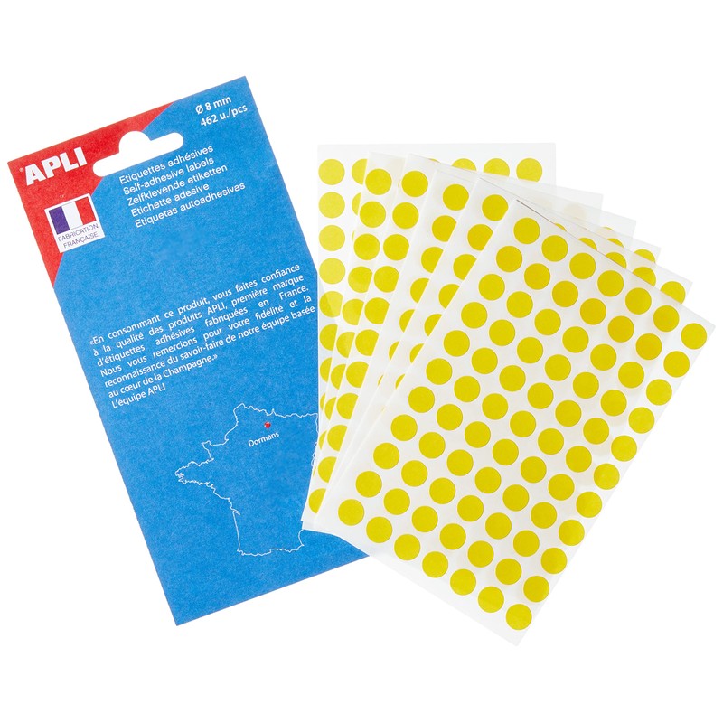 agipa 111834 Marking Points Diameter 8 mm Round Yellow