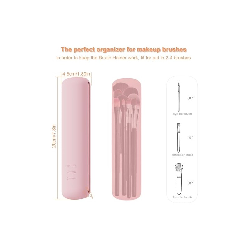 Triko Soporte para Brochas de Maquillaje Magnético, Estuche para Brochas