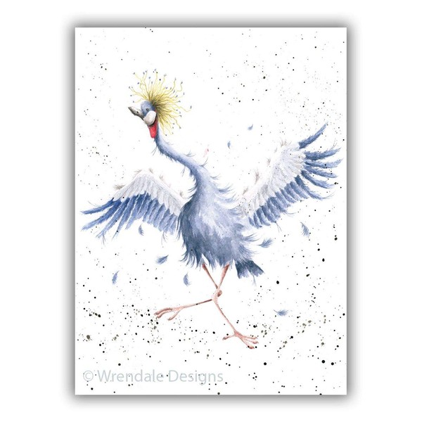 Greetings Card (WRE1404) Blank/Birthday - Dancing Queen - from The Zoology Collection Range