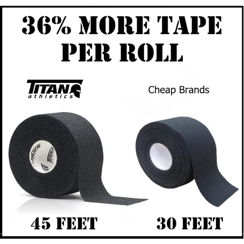 TITAN athletics Premium Quality - Black Athletic Tape - 1.5