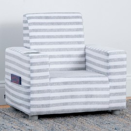 GAP GapKids Upholstered Chair, Grey/White