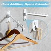Alise Wall Mounted Clothes Drying Rack,Swivel Clothes Hanger,White,1Pcs