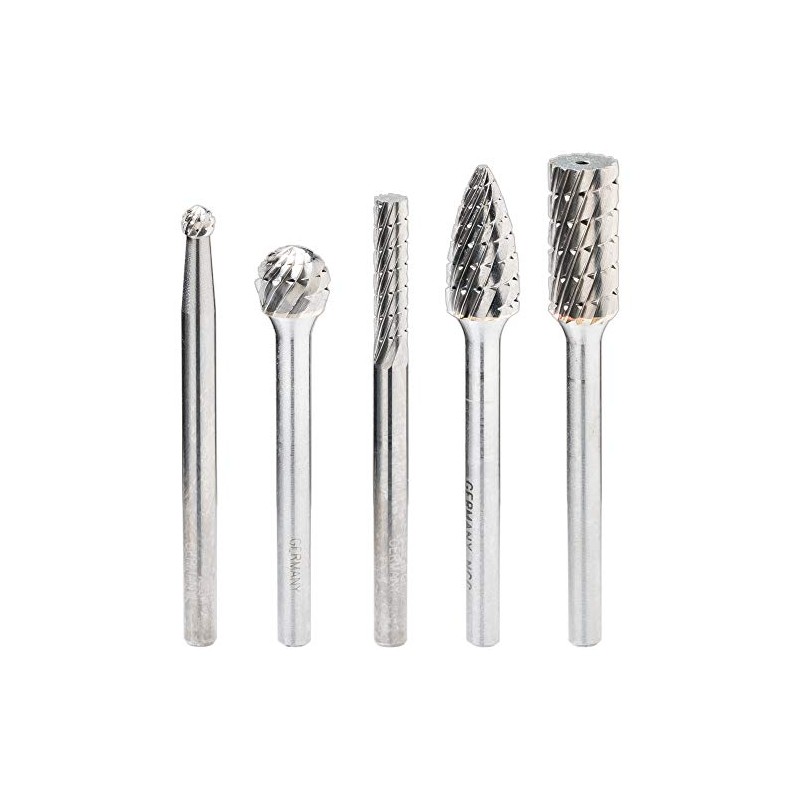Hazet Carbide Burr Set (3 mm Shank, 5 Different Cutters