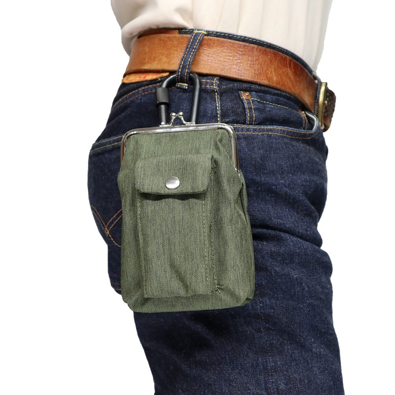 Kawadomi Seisakusho WK-11KH Multi-functional Work Pouch, 2-Way Attachment Belt Loop,