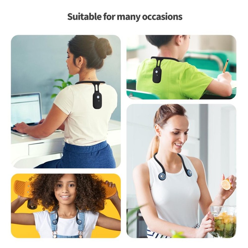 Posture Corrector Hanging Neck Posture Trainer Rechargeable Silicone Automatic Induction
