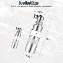 90 Degree Grease Coupler Fittings - Grease Gun Tips Adapter Snaps on to Grease Fittings in Tight Spaces - Grease Gun Coupler Adapter Accessories for Cars, Trucks, Farms or Industrial Use (2PCS)