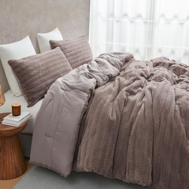 Woodland Forest - Coma Inducer® Oversized Queen Duvet Cover Set - Tree Bark Brown