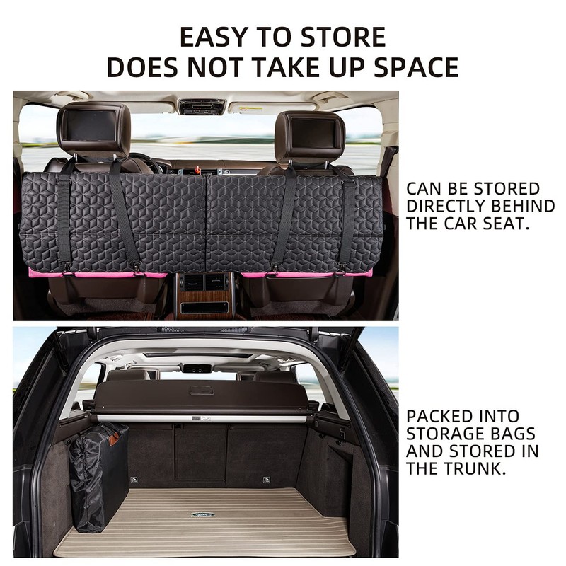 ABE Non-Inflatable Car Bed Mattress,Double-Sided Folding,Portable Back Seat, Travel Camping