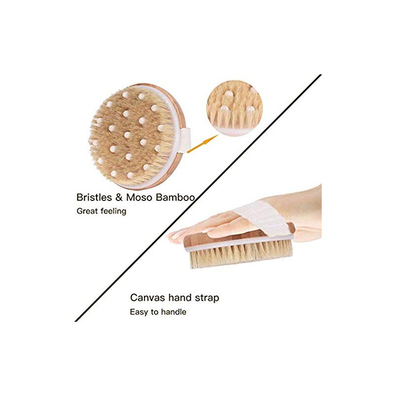 Ithyes Ithyes Dry Brushing Body Brush Exfoliating Brush Natural Bristle