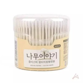 면봉대용량 고급형 면봉 메이크업면봉 300P 종이스틱 초미세면봉 Premium Large Capacity Cotton Swabs Makeup Cotton Swabs 300P Tissue Sticks Ultra-Fine Cotton Swabs