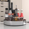 WUIVIUT Steel Lazy Susan Cabinet Organizer, Rotating Kitchen Countertop Spice