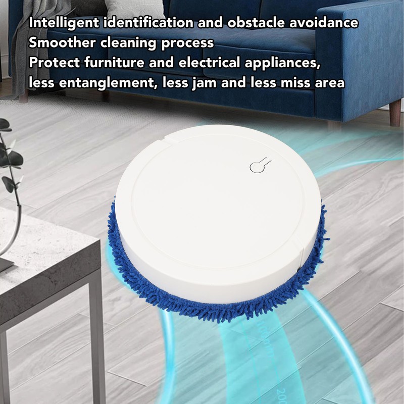 Floor Mopping Robot Low Noise Intelligent Avoid Obstacles Wet Dry