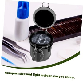 WOONEKY Eyelash Storage Tank Lash Bond Waterproof Lash Case Large Capacity Lash Extension Container Set