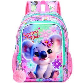 Toddler Backpack for Girls, Kids Cute Koala Preschool Bookbag, Kindergarten School Bag
