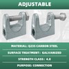 8Pcs Beam Clamp, 1" Jaw Opening Adjustable C Beam Clamps,