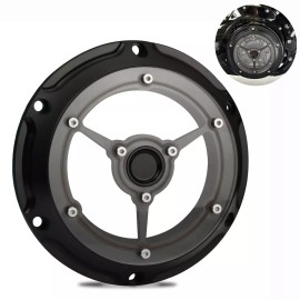 happy-motor Black Clarity Transparent Derby Cover for 84 XL1200X XL883L SuperLow Sportster