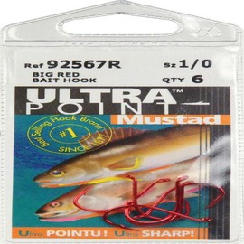 Mustad UltraPoint 92553NP 1X Strong Octopus Bait Fishing Hook
