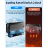 Cooling Fan for Switch 2, Dual-Fan Cooling with Adjustable RGB