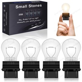 Small Stones 4PCS 12V P27W 3156 3456 Long Life Miniature Bulb Automotive Brake Lamp Turn Signal Lamp