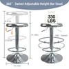 KBISHTIE Adjustable Bar Stools Set of 2, Backless Swivel Round