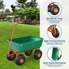 Poly Dump Cart, 4 Cu.Ft. Heavy Duty 600 LBS Garden