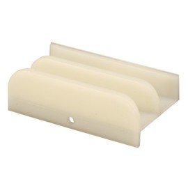 Prime-Line M 6219 Sliding Shower Door Bottom Guide, 1/2 In. Channels, Plastic Construction (Single Pack)