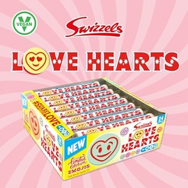 Swizzels Swizzels Giant Love Hearts ,24 Count (Pack of 1)
