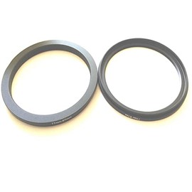 2x Metal 77mm To 67mm Step-Down Rings D-SLR Cameras Lens Connect Size 77-67mm Filter Aperture Connection Switch Adapter Circle Screws 77-67 Transfer Fix-ed Connector Photograph Parts Accessories