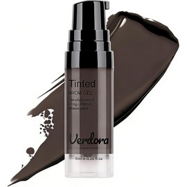 Verdora Tinted Brow Gel, Gel para Cejas, Secado Rápido, Resistente al agua y Larga Duración 24h, cejas esculpidas y estilizadas, 6ml (03 Black Brown)