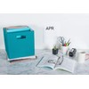 DII Poly-Cube Storage Collection Hard Sided, Collapsible Solid, Large, Teal