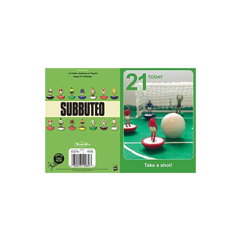 Subbuteo 21st Birthday Card