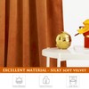 StangH Velvet Curtains 120 inches for High Ceiling Window, Orange