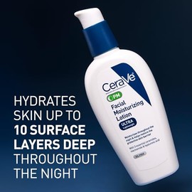 CeraVe - Loción facial hidratante Pm, 3 onzas