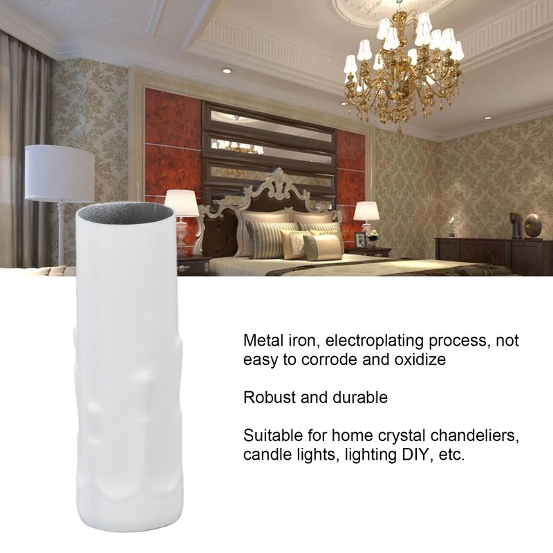10Pcs E14 Metal Tube for Candle Lamp Holder Lamp Base