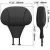 FOVPLUE Adjustable Rider Backrest,Detachable Plug-in Driver Backrest Pad w/Mounting Kit