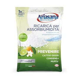 Ariasana Ricarica in Sali Assorbiumidità Fragranza Agrumi 1 Busta da 450 Grammi Assorbono Efficacemente l'Eccesso di Umidità