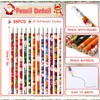JUNEBRUSHS 72Pcs Christmas Party Favors Set, 36Pcs Christmas Pencils with