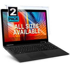 VINTEZ Blue Light Screen Protector for 15.6 Inch Computer Monitor and Laptop – Anti-UV Blue Light Blocking Film for Desktop PC, Eye Protection Filter, 14.2" x 8.7", 2 Pack