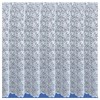 Maple Textiles White Net Curtain, Seychelles Heavy Design Lace Curtain,