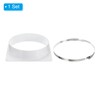 PATIKIL 8" Duct Connector Flange, Dryer Vent Wall Plate Square