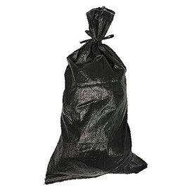 Yuzet 10 x Black Unfilled Woven Polypropylene Sandbags For Flood Defence. UV and Rot Proof