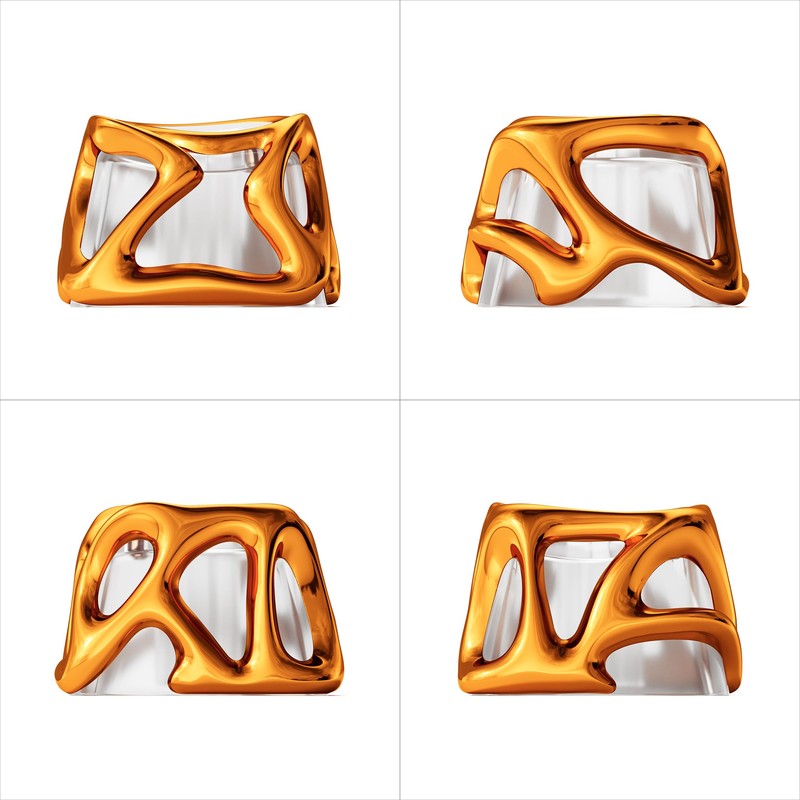 GMKWTL XVX Custom Keycaps, Metal Liquid Transparent Key caps, 1U