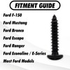 30 Pcs Black Interior Trim Screws #8 M4.2-1.41,fits for Ford